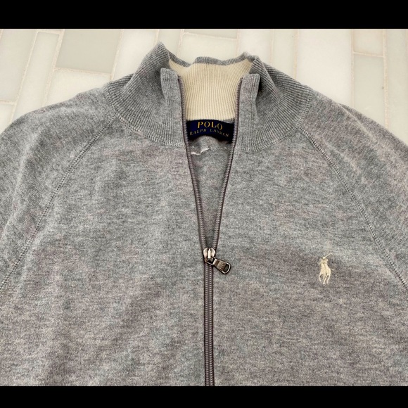 Polo Ralph Lauren Grey Zip-up - Picture 2 of 4